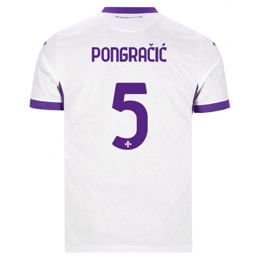 Danxen Niño Camiseta Marin Pongracic #5 Blanco Morado 2ª Equipación 2026/27 La Camisa México