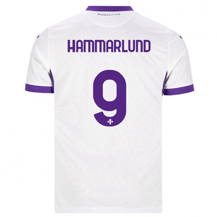 Danxen Niño Camiseta Pauline Hammarlund #9 Blanco Morado 2ª Equipación 2026/27 La Camisa México