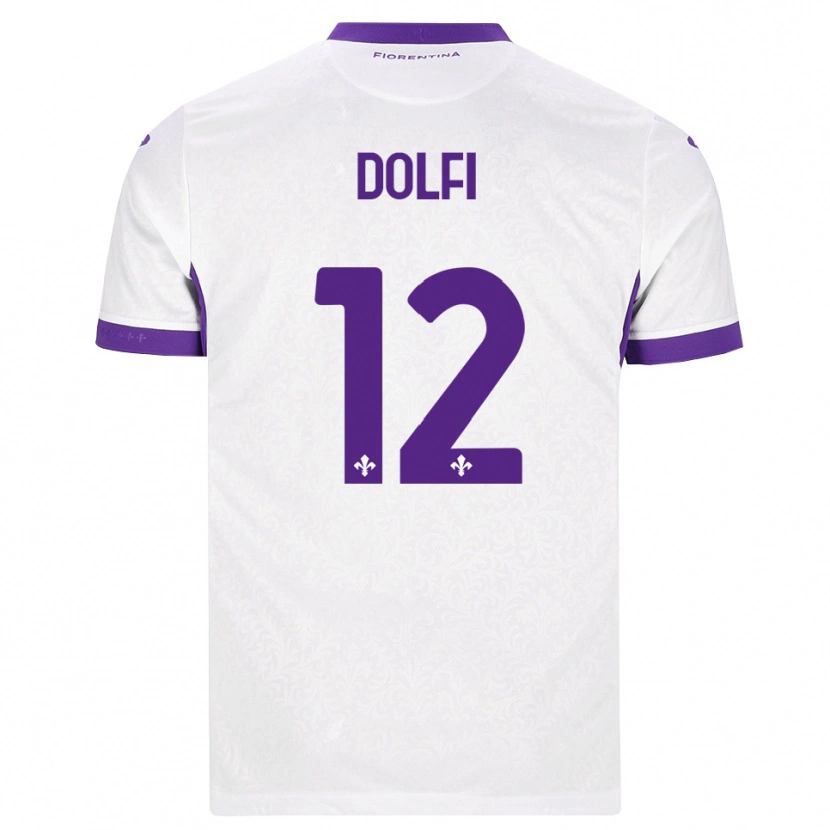 Danxen Niño Camiseta Brando Dolfi #12 Blanco Morado 2ª Equipación 2026/27 La Camisa México