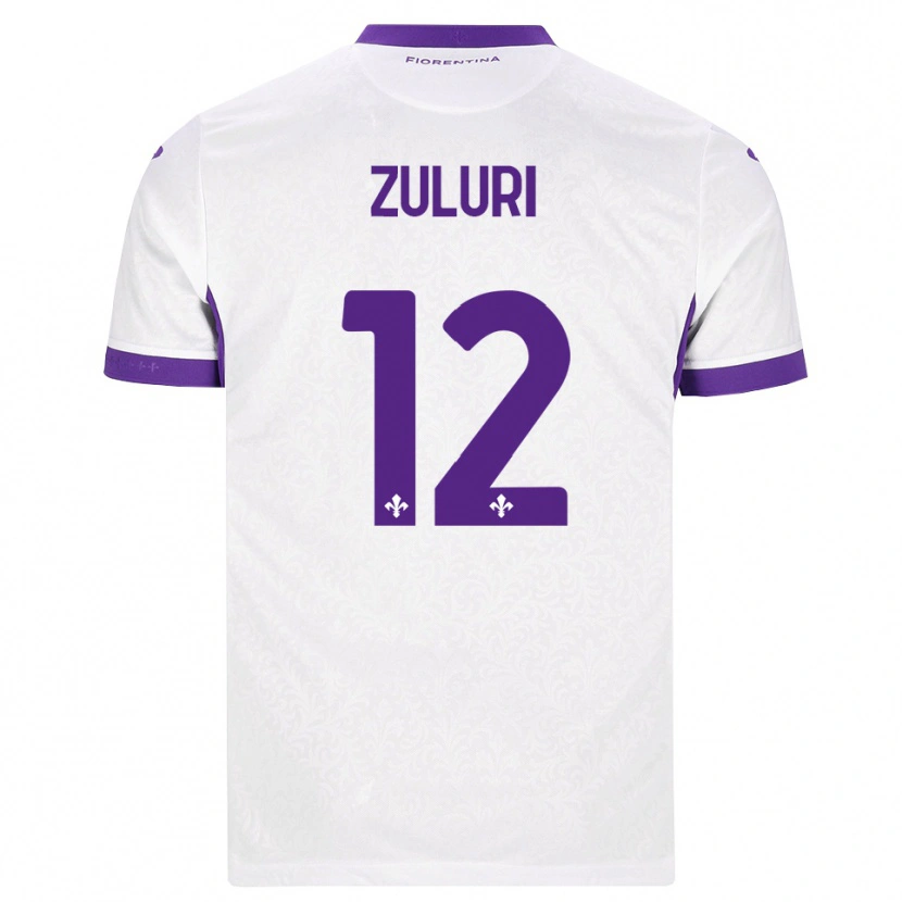 Danxen Niño Camiseta Athena Zuluri #12 Blanco Morado 2ª Equipación 2026/27 La Camisa México