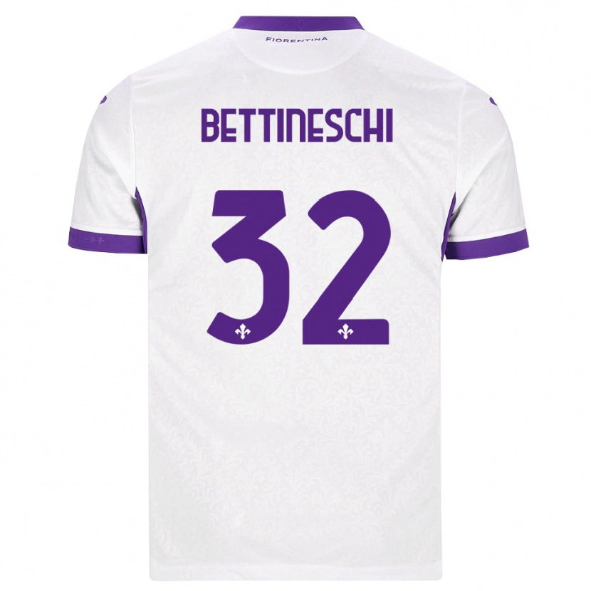Danxen Niño Camiseta Giorgia Bettineschi #32 Blanco Morado 2ª Equipación 2026/27 La Camisa México