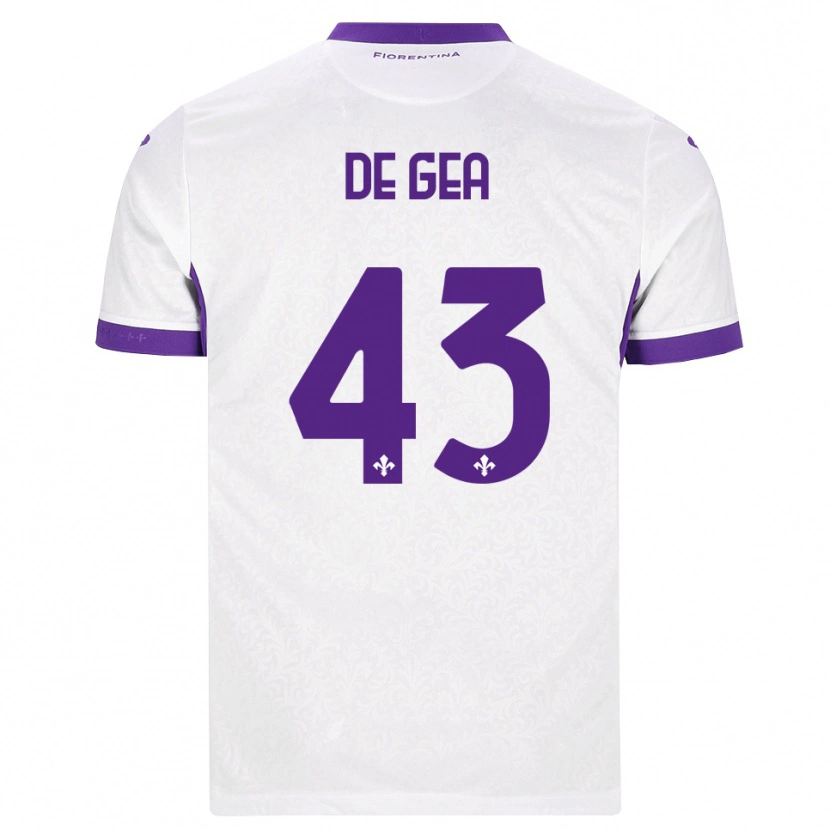 Danxen Niño Camiseta David De Gea #43 Blanco Morado 2ª Equipación 2026/27 La Camisa México
