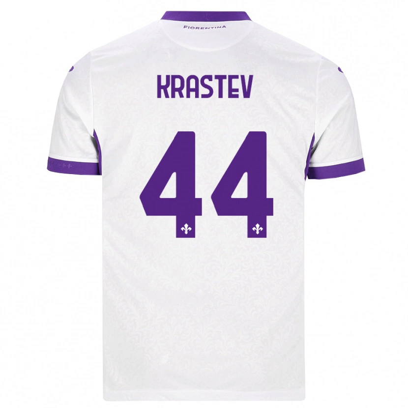 Danxen Niño Camiseta Dimo Krastev #44 Blanco Morado 2ª Equipación 2026/27 La Camisa México