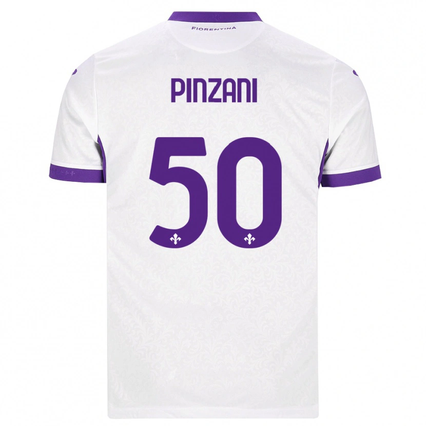 Danxen Niño Camiseta Lorenzo Pinzani #50 Blanco Morado 2ª Equipación 2026/27 La Camisa México