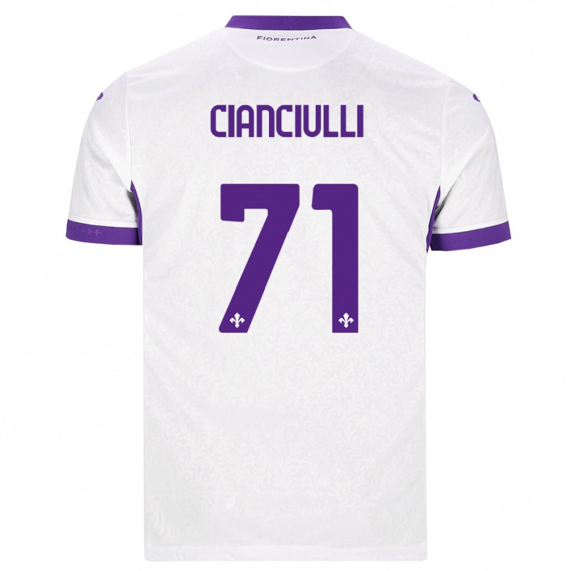 Danxen Niño Camiseta Salvatore Cianciulli #71 Blanco Morado 2ª Equipación 2026/27 La Camisa México