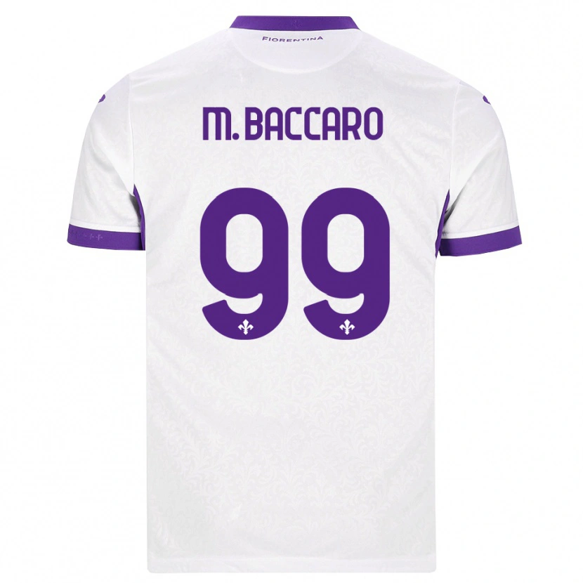 Danxen Niño Camiseta Giulia Maria Baccaro #99 Blanco Morado 2ª Equipación 2026/27 La Camisa México