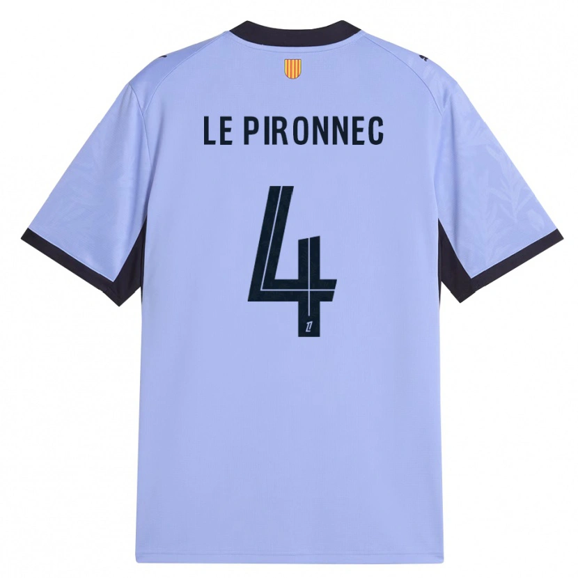 Danxen Niño Camiseta Kélian Le Pironnec #4 Lavanda Negro Equipación Tercera 2026/27 La Camisa México