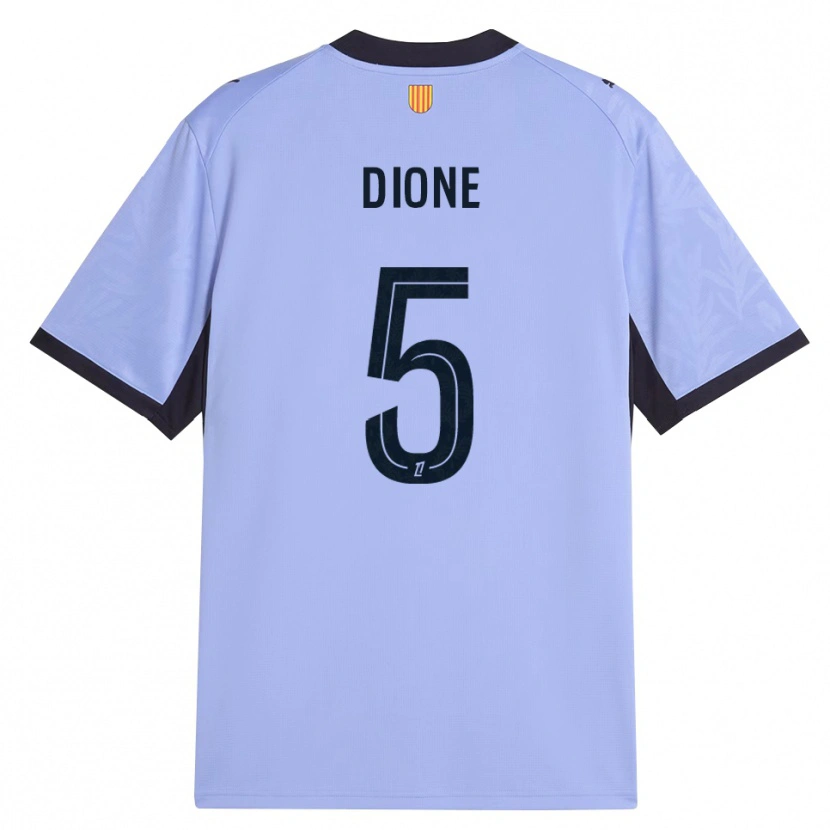 Danxen Niño Camiseta Babacar Dioné #5 Lavanda Negro Equipación Tercera 2026/27 La Camisa México