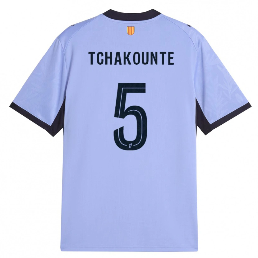 Danxen Niño Camiseta Annaëlle Tchakounté #5 Lavanda Negro Equipación Tercera 2026/27 La Camisa México