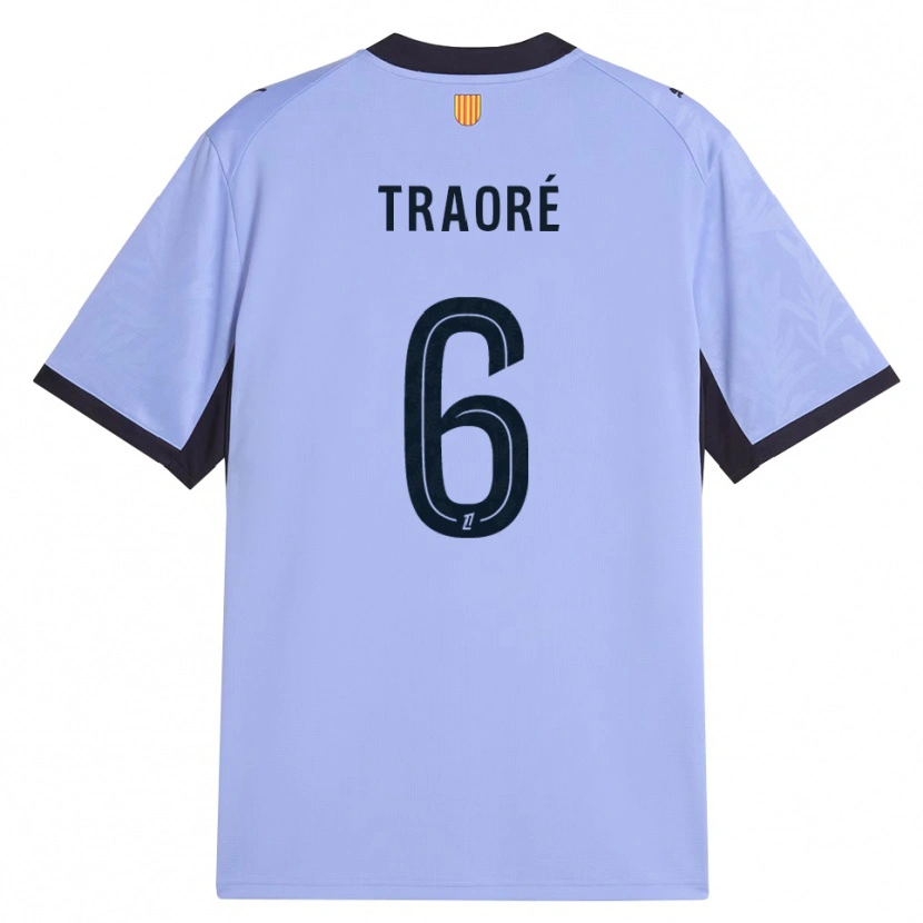 Danxen Niño Camiseta Soumaïla Traoré #6 Lavanda Negro Equipación Tercera 2026/27 La Camisa México