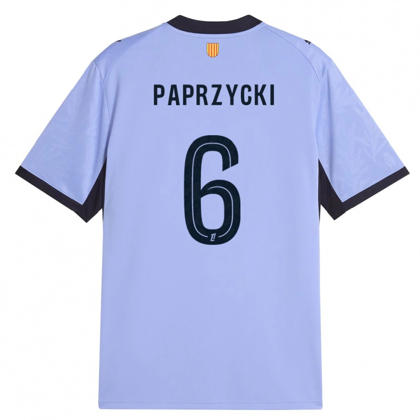 Danxen Niño Camiseta Aurore Paprzycki #6 Lavanda Negro Equipación Tercera 2026/27 La Camisa México