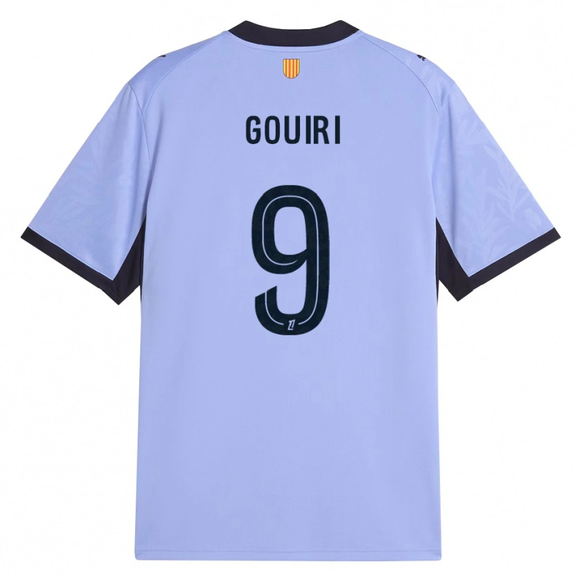 Danxen Niño Camiseta Amine Gouiri #9 Lavanda Negro Equipación Tercera 2026/27 La Camisa México