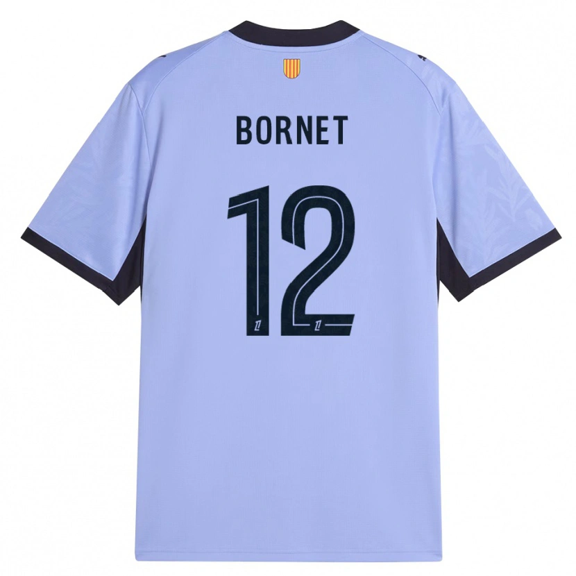 Danxen Niño Camiseta Camille Bornet #12 Lavanda Negro Equipación Tercera 2026/27 La Camisa México