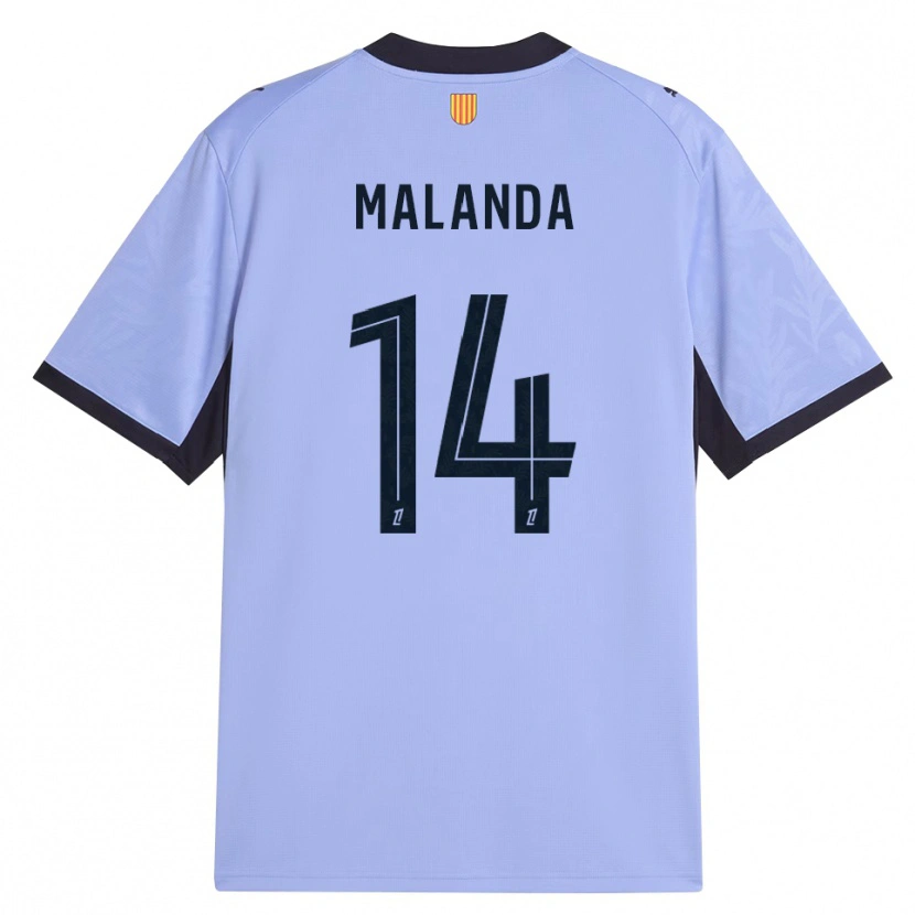 Danxen Niño Camiseta Jephthe Malanda #14 Lavanda Negro Equipación Tercera 2026/27 La Camisa México
