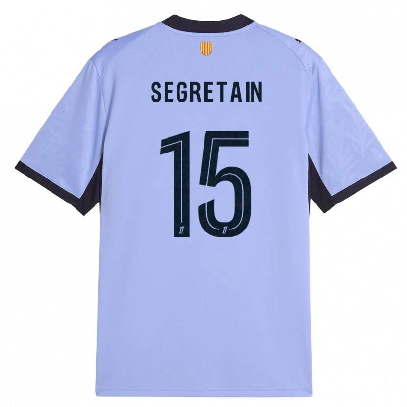 Danxen Niño Camiseta Julie Ségrétain #15 Lavanda Negro Equipación Tercera 2026/27 La Camisa México