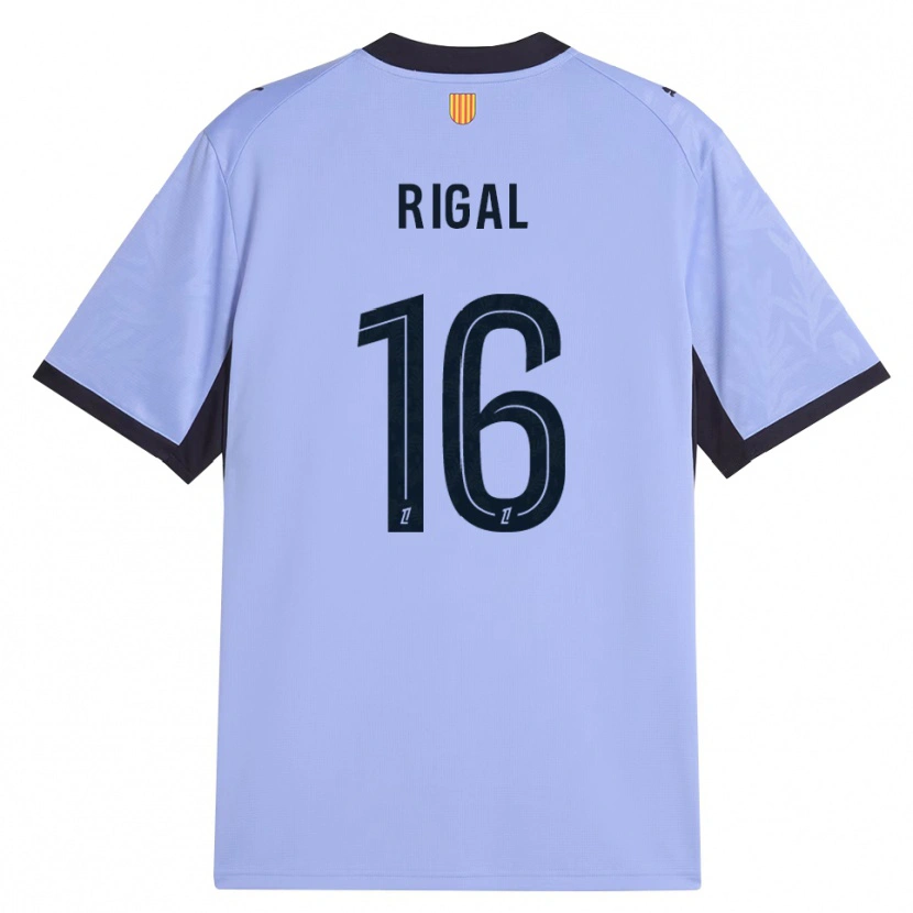 Danxen Niño Camiseta Pablo Rigal #16 Lavanda Negro Equipación Tercera 2026/27 La Camisa México