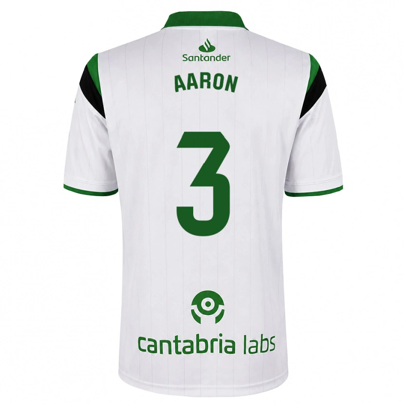 Danxen Niño Camiseta Aarón Martín #3 Blanco Verde Negro 1ª Equipación 2026/27 La Camisa México
