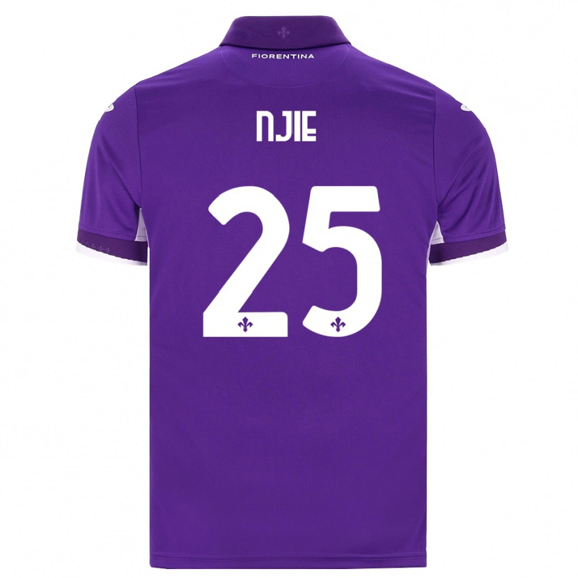 Danxen Niño Camiseta Alieu Njie #25 Morado Blanco Rosa 1ª Equipación 2026/27 La Camisa México