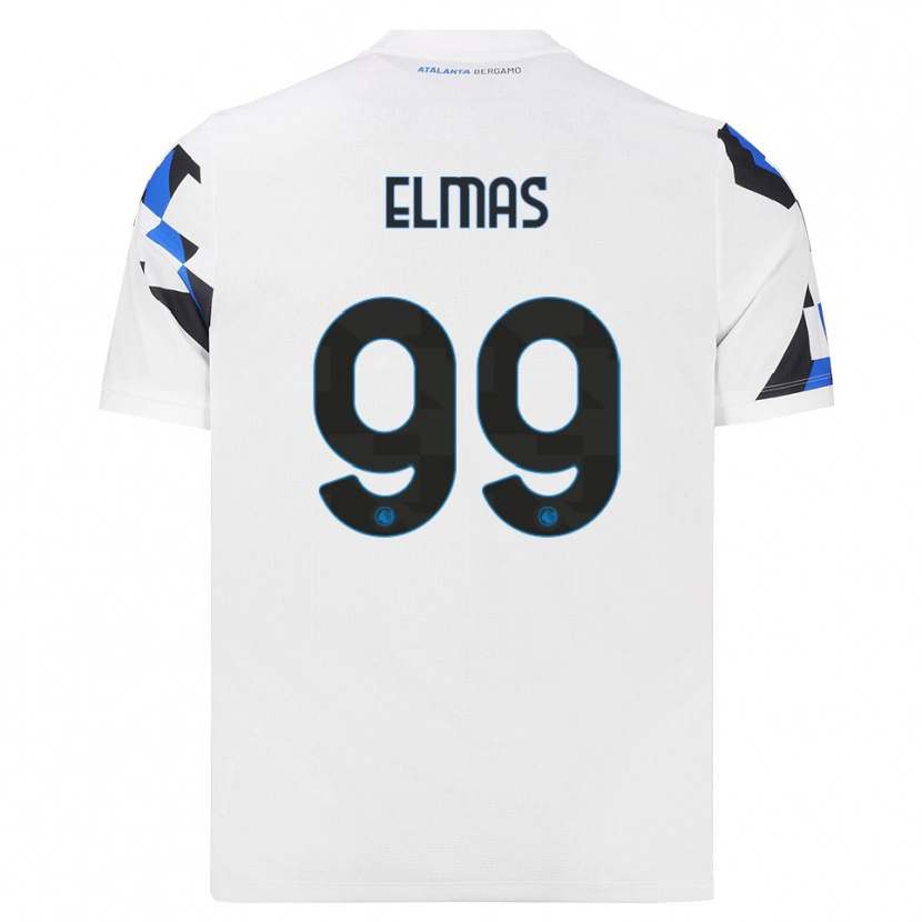 Danxen Niño Camiseta Eljif Elmas #99 Blanco Rojo Azul 2ª Equipación 2026/27 La Camisa México