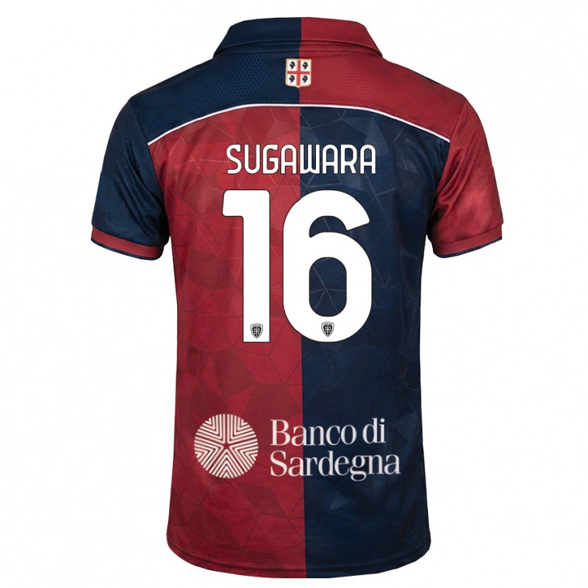Danxen Niño Camiseta Yukinari Sugawara #16 Burdeos Azul Real 1ª Equipación 2026/27 La Camisa México