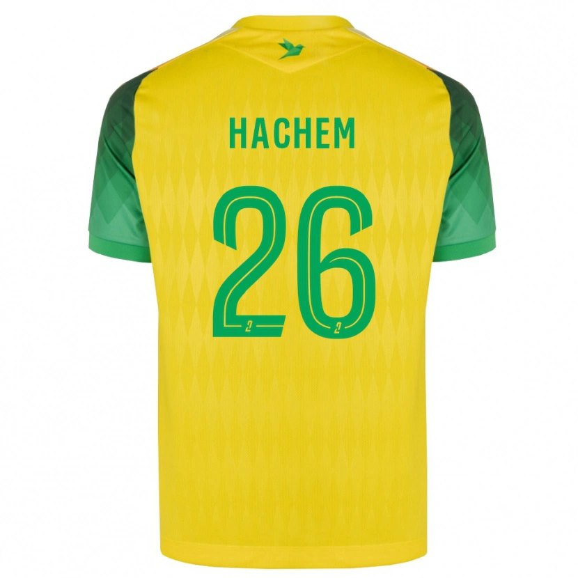 Danxen Niño Camiseta Ryad Hachem #26 Amarillo Verde Rojo 1ª Equipación 2026/27 La Camisa México