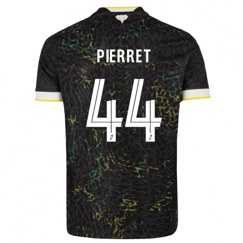Danxen Niño Camiseta Balthazar Pierret #44 Negro Blanco Amarillo 2ª Equipación 2026/27 La Camisa México