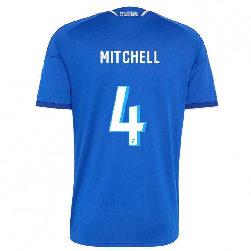 Danxen Hombre Camiseta Jeyland Mitchell #4 Azul Real Blanco 1ª Equipación 2026/27 La Camisa México
