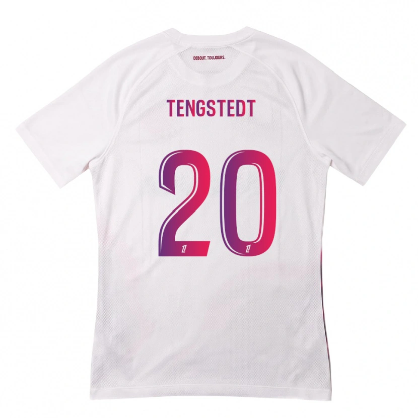 Danxen Hombre Camiseta Casper Tengstedt #20 Blanco Rosa Morado 2ª Equipación 2026/27 La Camisa México