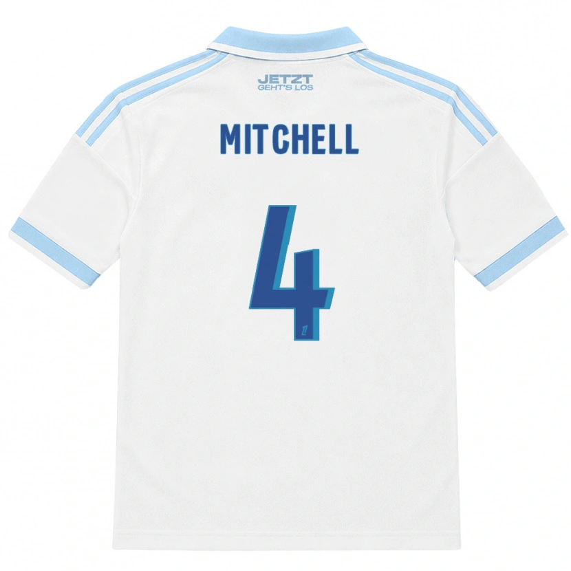 Danxen Hombre Camiseta Jeyland Mitchell #4 Azul Cielo Claro Blanco Rojo 2ª Equipación 2026/27 La Camisa México