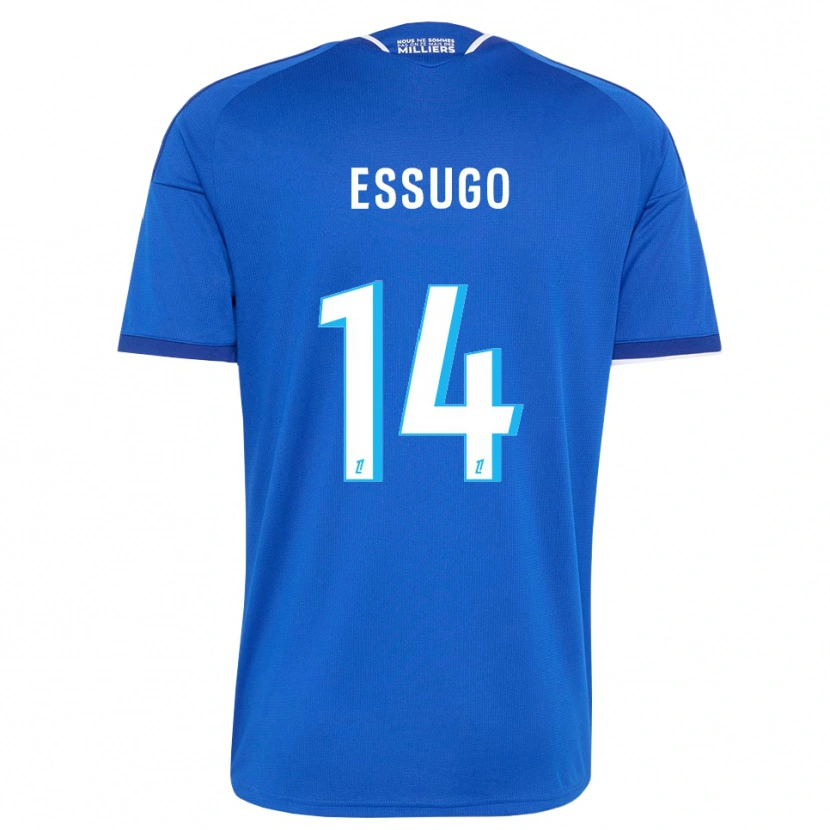 Danxen Hombre Camiseta Dário Essugo #14 Azul Real Blanco 1ª Equipación 2026/27 La Camisa México