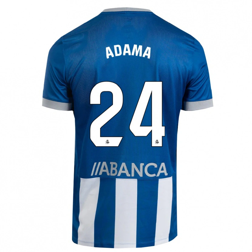 Danxen Hombre Camiseta Adama Traoré #24 Azul Gris Blanco 1ª Equipación 2026/27 La Camisa México