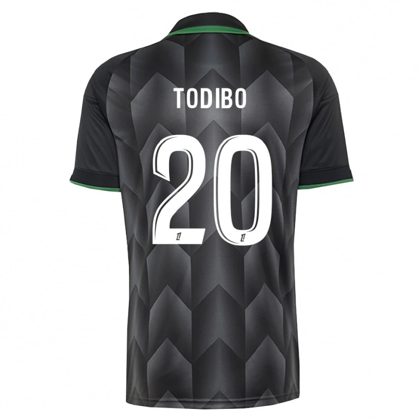 Danxen Hombre Camiseta Jean-Clair Todibo #20 Verde Blanco Negro 2ª Equipación 2026/27 La Camisa México