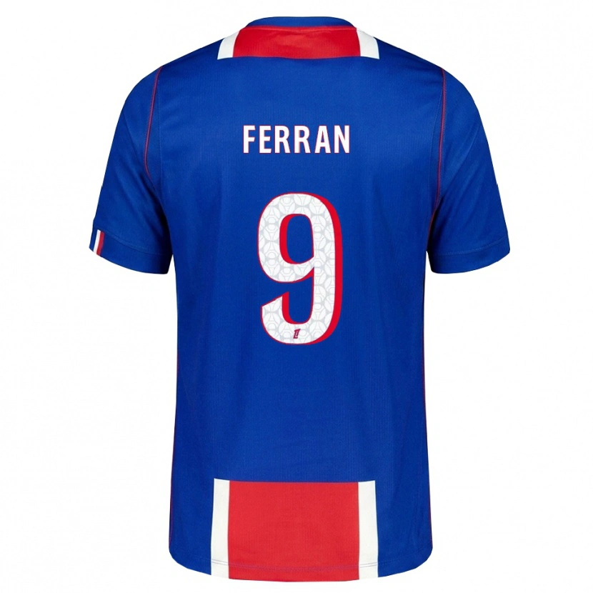 Danxen Hombre Camiseta Ferran Torres #9 Rojo Blanco Azul 1ª Equipación 2026/27 La Camisa México