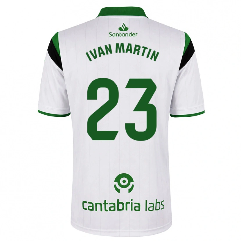 Danxen Hombre Camiseta Iván Martín #23 Blanco Verde Negro 1ª Equipación 2026/27 La Camisa México