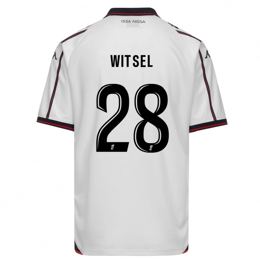 Danxen Hombre Camiseta Axel Witsel #28 Negro Blanco 2ª Equipación 2026/27 La Camisa México