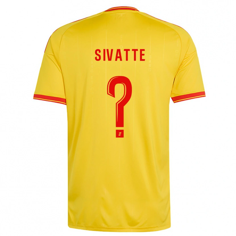 Danxen Hombre Camiseta Noah Sivatte #0 Oro Naranja Rojo 1ª Equipación 2026/27 La Camisa México
