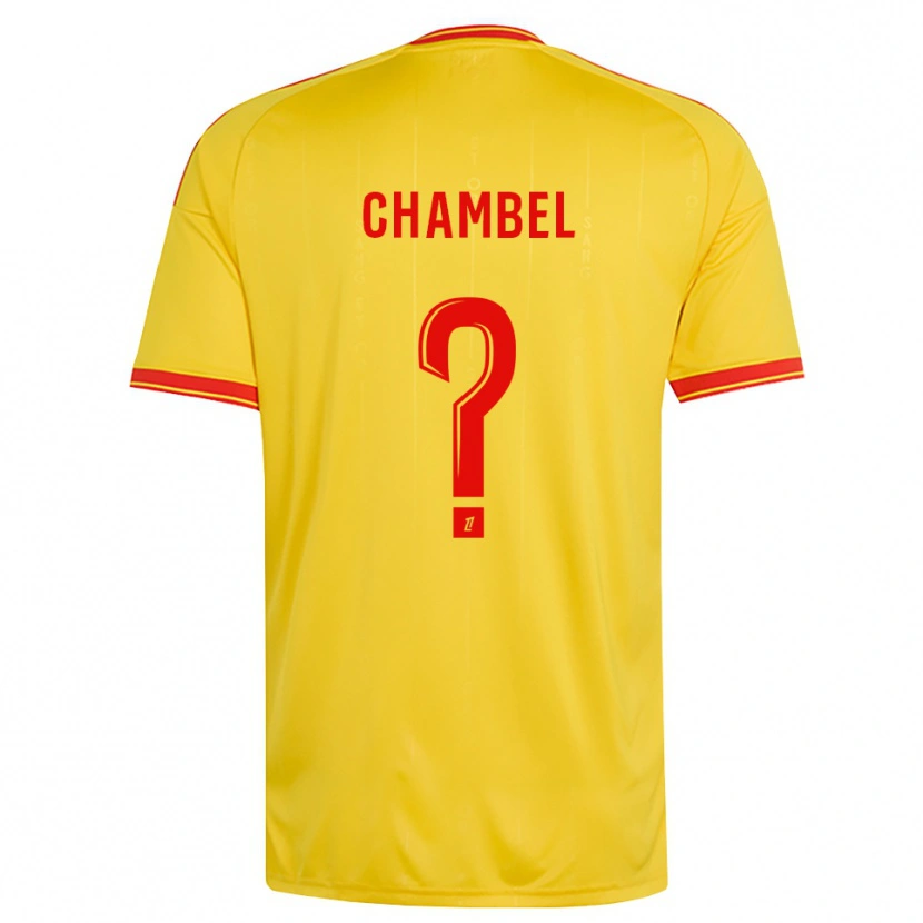 Danxen Hombre Camiseta Djibril Chambel #0 Oro Naranja Rojo 1ª Equipación 2026/27 La Camisa México