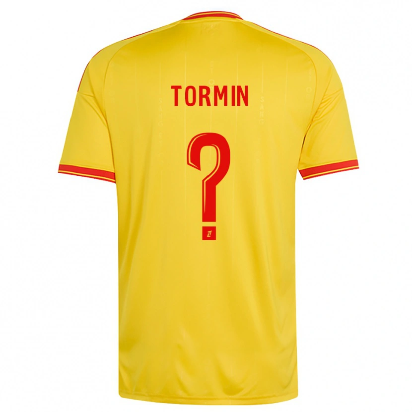 Danxen Hombre Camiseta Sean Tormin #0 Oro Naranja Rojo 1ª Equipación 2026/27 La Camisa México