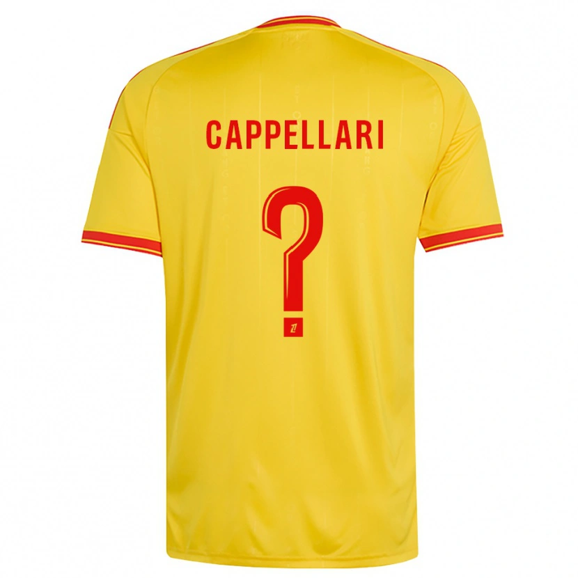 Danxen Hombre Camiseta Jihan Cappellari #0 Oro Naranja Rojo 1ª Equipación 2026/27 La Camisa México