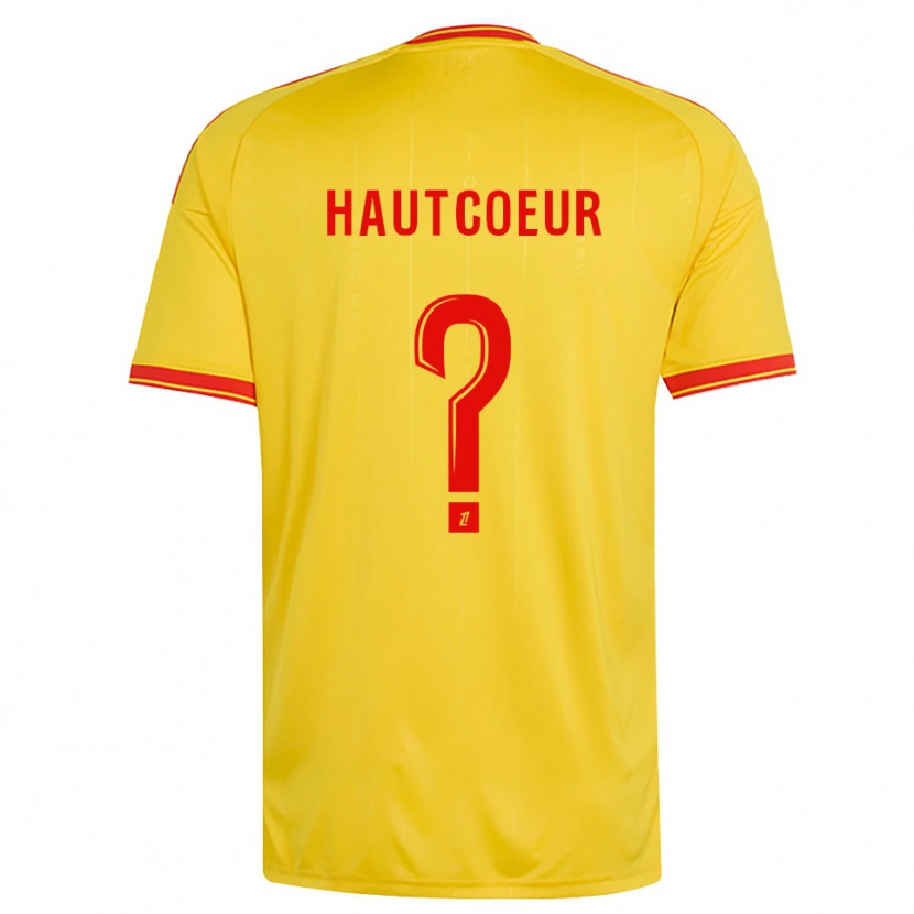 Danxen Hombre Camiseta Agathe Hautcoeur #0 Oro Naranja Rojo 1ª Equipación 2026/27 La Camisa México