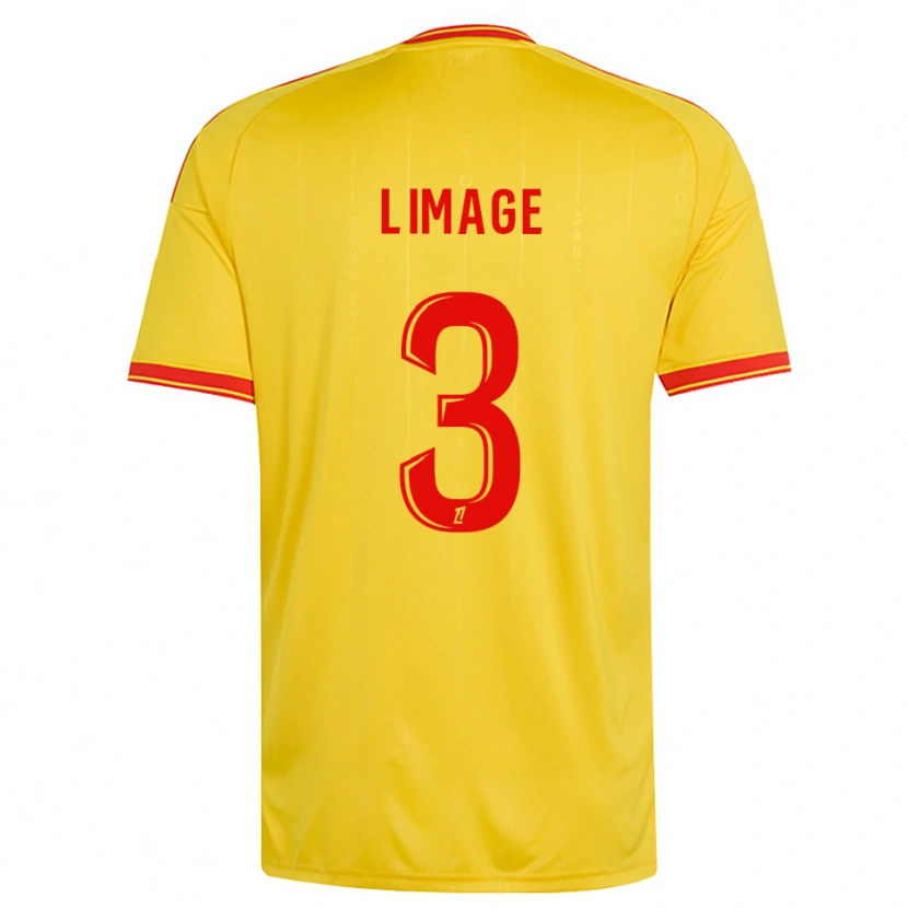 Danxen Hombre Camiseta Jennyfer Limage #3 Oro Naranja Rojo 1ª Equipación 2026/27 La Camisa México