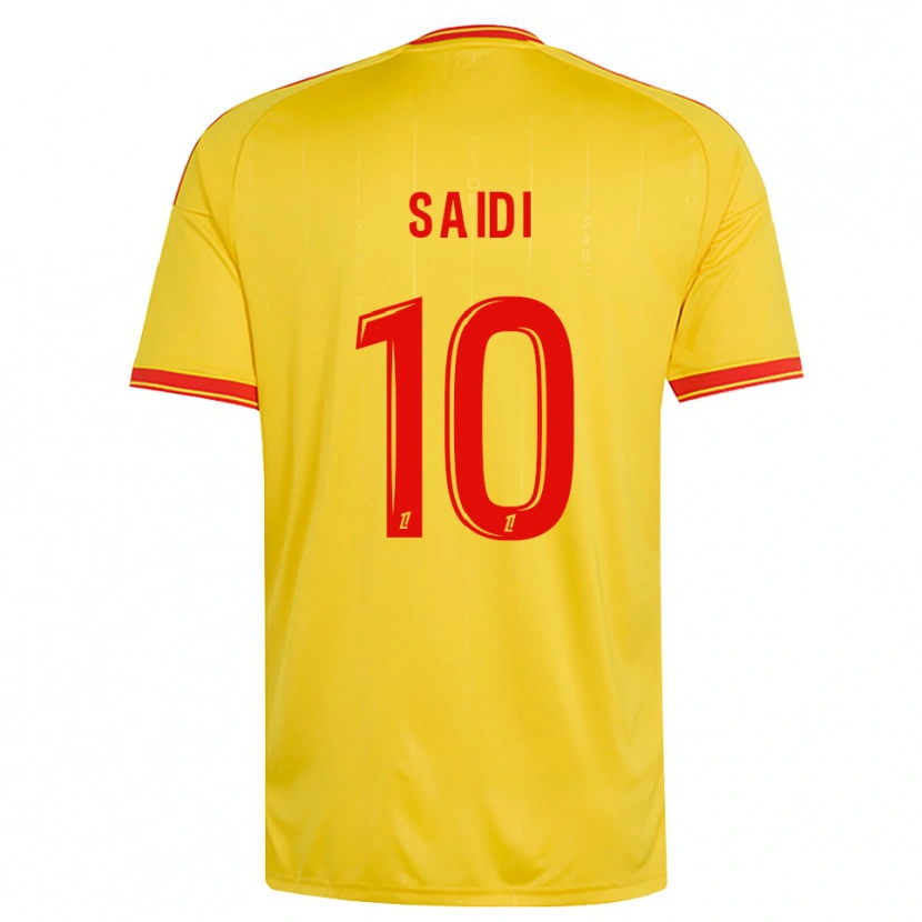Danxen Hombre Camiseta Kahissa Saïdi #10 Oro Naranja Rojo 1ª Equipación 2026/27 La Camisa México