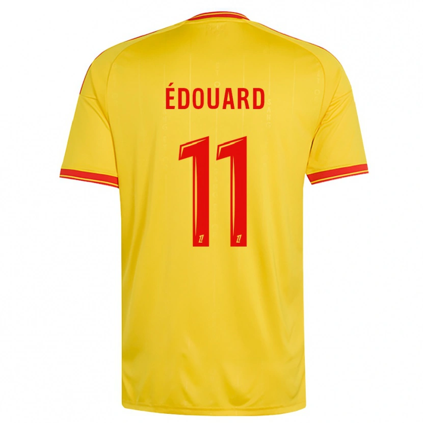 Danxen Hombre Camiseta Odsonne Édouard #11 Oro Naranja Rojo 1ª Equipación 2026/27 La Camisa México