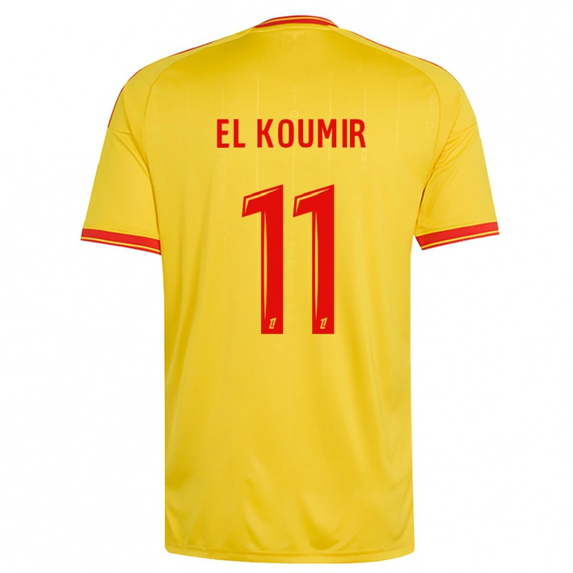 Danxen Hombre Camiseta Kaîna El Koumir #11 Oro Naranja Rojo 1ª Equipación 2026/27 La Camisa México