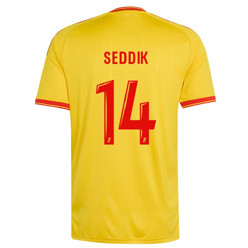 Danxen Hombre Camiseta Mohamed Seddik #14 Oro Naranja Rojo 1ª Equipación 2026/27 La Camisa México