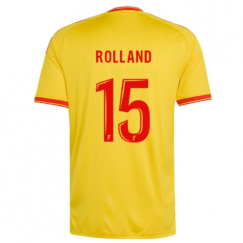 Danxen Hombre Camiseta Paul Rolland #15 Oro Naranja Rojo 1ª Equipación 2026/27 La Camisa México
