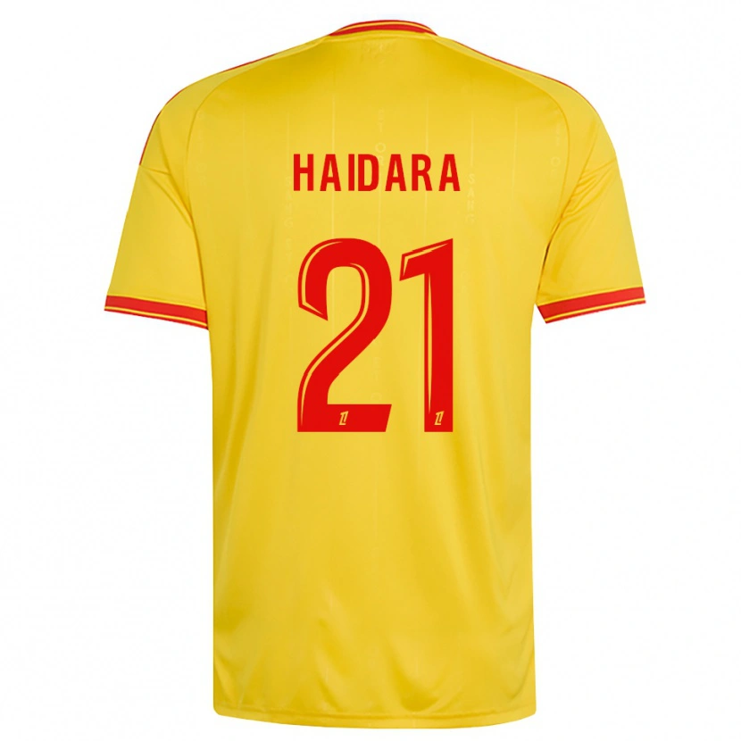 Danxen Hombre Camiseta Amadou Haidara #21 Oro Naranja Rojo 1ª Equipación 2026/27 La Camisa México