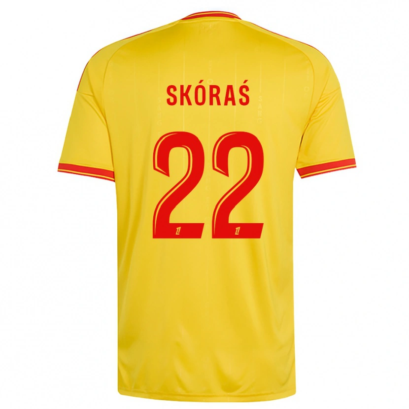 Danxen Hombre Camiseta Michal Skoras #22 Oro Naranja Rojo 1ª Equipación 2026/27 La Camisa México