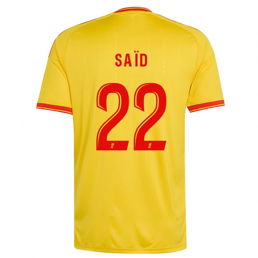 Danxen Hombre Camiseta Wesley Saïd #22 Oro Naranja Rojo 1ª Equipación 2026/27 La Camisa México