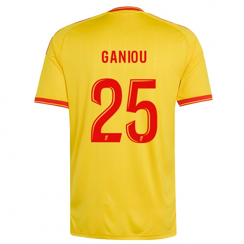 Danxen Hombre Camiseta Ismaëlo Ganiou #25 Oro Naranja Rojo 1ª Equipación 2026/27 La Camisa México